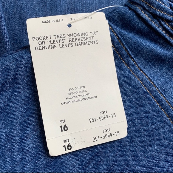 Vintage 70s Levi’s Orange Tab High Rise Bell Bottom Jeans Deadstock USA Sz 29 - Picture 12 of 16